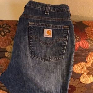 Carhartt women’s 10x34 blue jeans